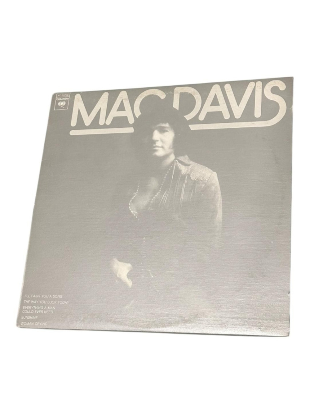 Vintage Mac Davis Vinyl LP Mac Davis Album 1973 Columbia Country Black Canada